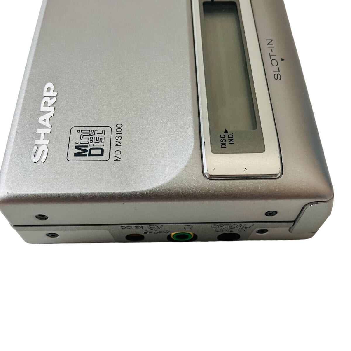シャープ MDプレーヤー MD-MS100 ウォークマン レコーダー　SHARP 再生 確認　現状品_画像4