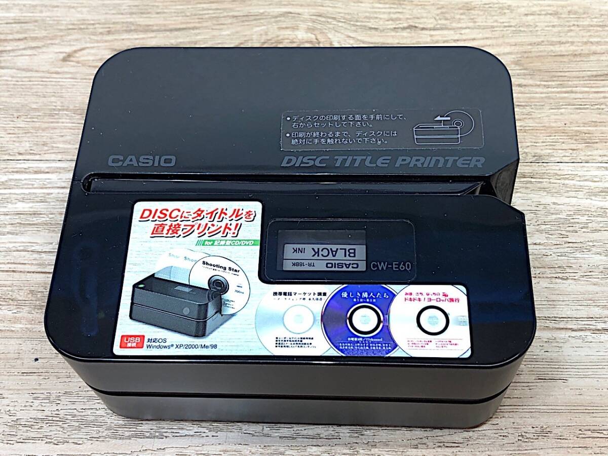 4/087[ Junk ] Casio disk title printer CW-E60