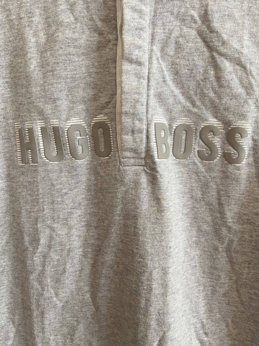 【送料無料】中古 HUGO BOSS ヒューゴボス キッズ 子供 ポロシャツ SLIM FIT スリムフィット ロゴ グレー サイズ 12-XS_画像3
