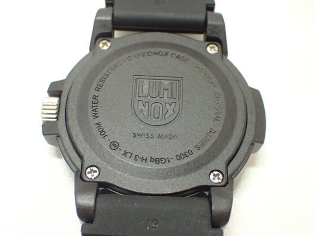 5055[T]LUMI NOXルミノックス/100ｍ/0300-1ＧＢｑ/メンズ腕時計/シータートル/純正ラバーベルトの画像8