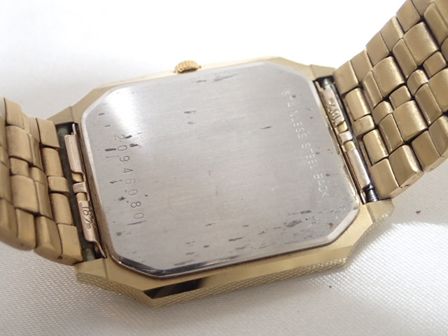 5065[T]LONGINESロンジン/メンズ腕時計/オクタゴン/変わり文字盤/ゴールドカラーの画像7