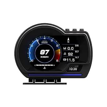 wiiyii Car HUDヘッドアップディスプレイ、OBD + GPSデュアルシステムスマートゲージ、すべての車に最_画像1