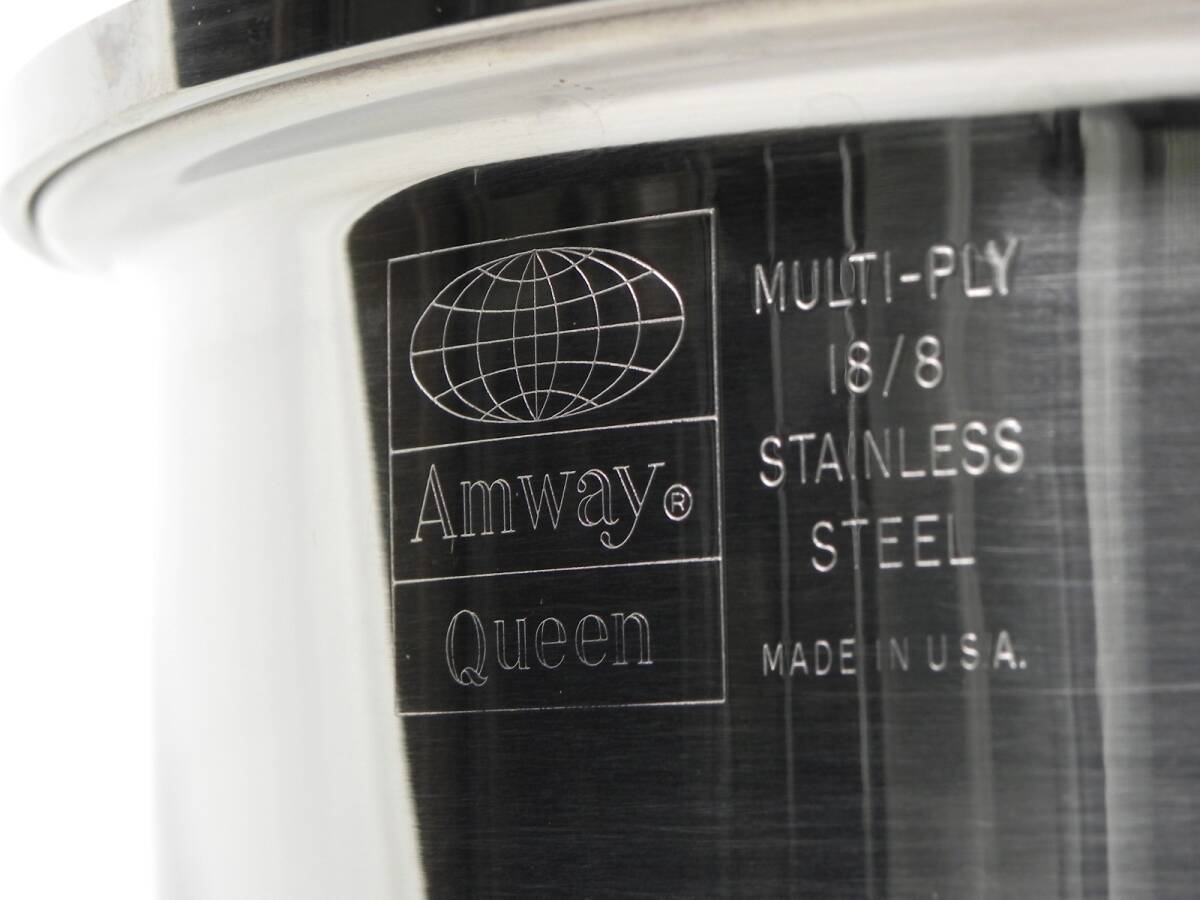 [R802]* не использовался *Amway Queen кастрюля большой размер IH соответствует 18/8 нержавеющая сталь 