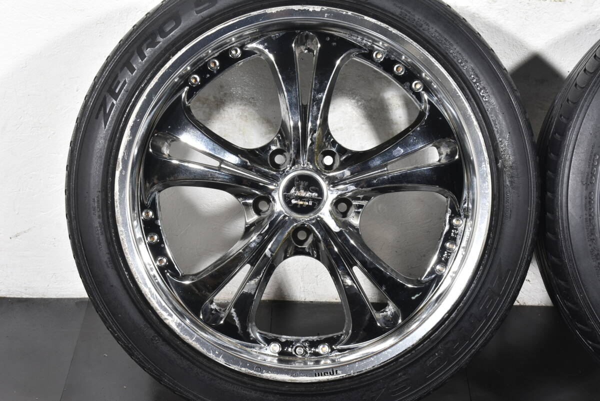 ☆WEDS クレンツェ ケルベロス2 18インチ☆PCD114.3☆ジャンク品☆225/45R18☆クラウン マークX アリスト チェイサー オデッセイ ☆_画像2