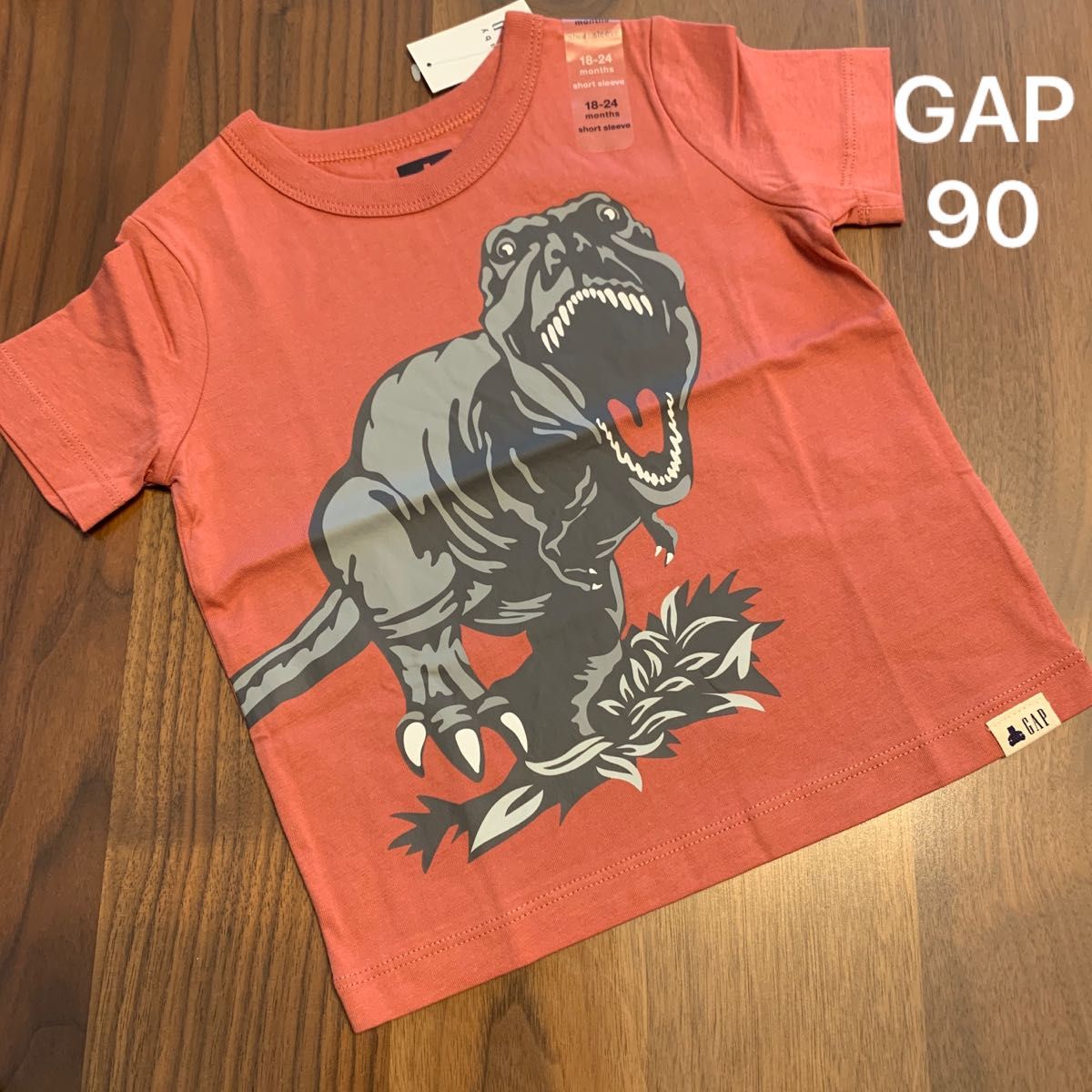 【新品】 baby GAP ベビー ギャップ 半袖 シャツ Tシャツ 恐竜 ダイナソー 男の子 90cm