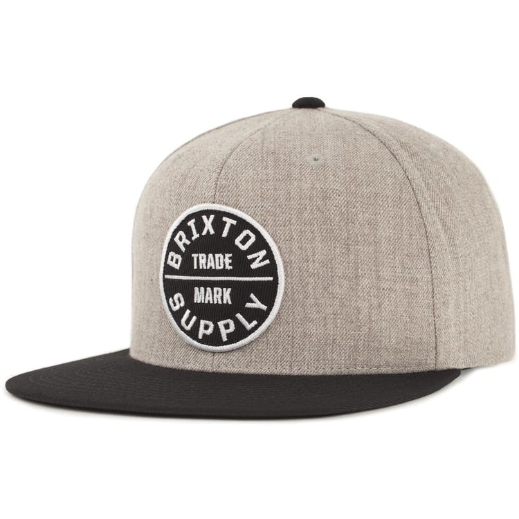 Brixton Oath III Snapback Hat Cap Light Heather Grey/Black キャップ