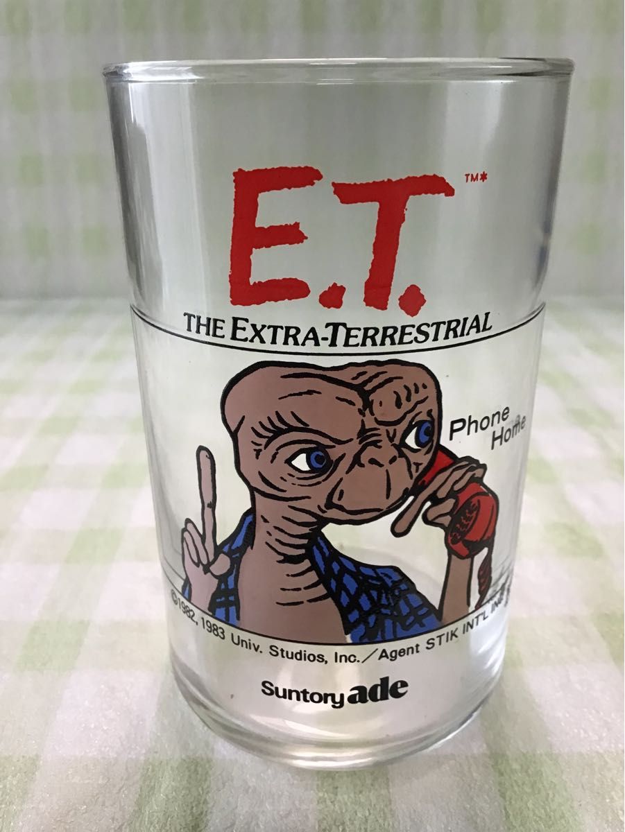E T グラス ETグラス ETコップ 5個セット サントリー 昭和レトロ E T グラス ETグラス ETコップ 5個セット サントリー 昭和レトロ