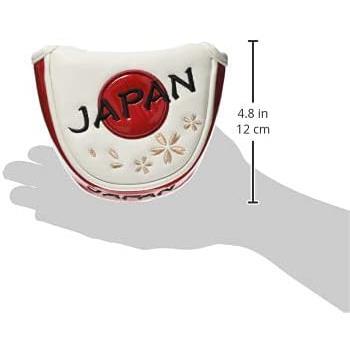 () ヘッドカバー JAPAN JAPAN マレットパターカバー ホワイト_画像3