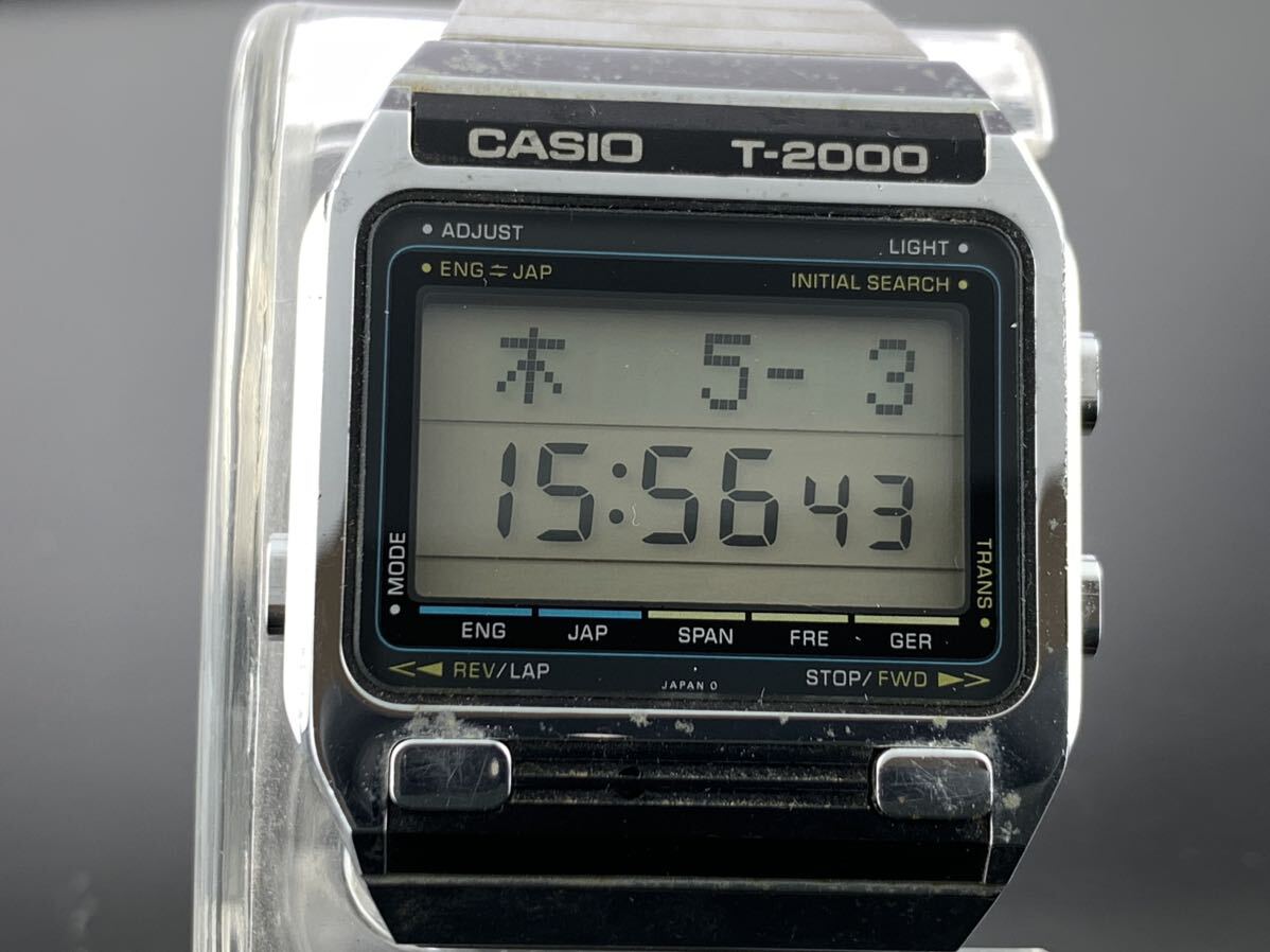 [A1306]1円～☆メンズ腕時計 デジタル CASIO カシオ T-2000 動作品の画像3