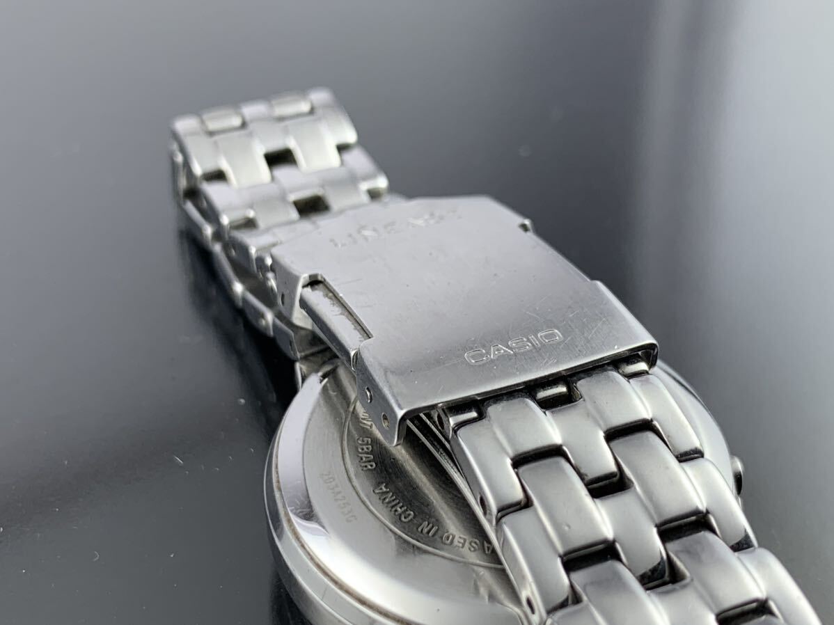 [A1306]ソーラー電波 1円～☆メンズ レディース腕時計 CASIO カシオ ウェーブセプター LWQ-120 動作品の画像10
