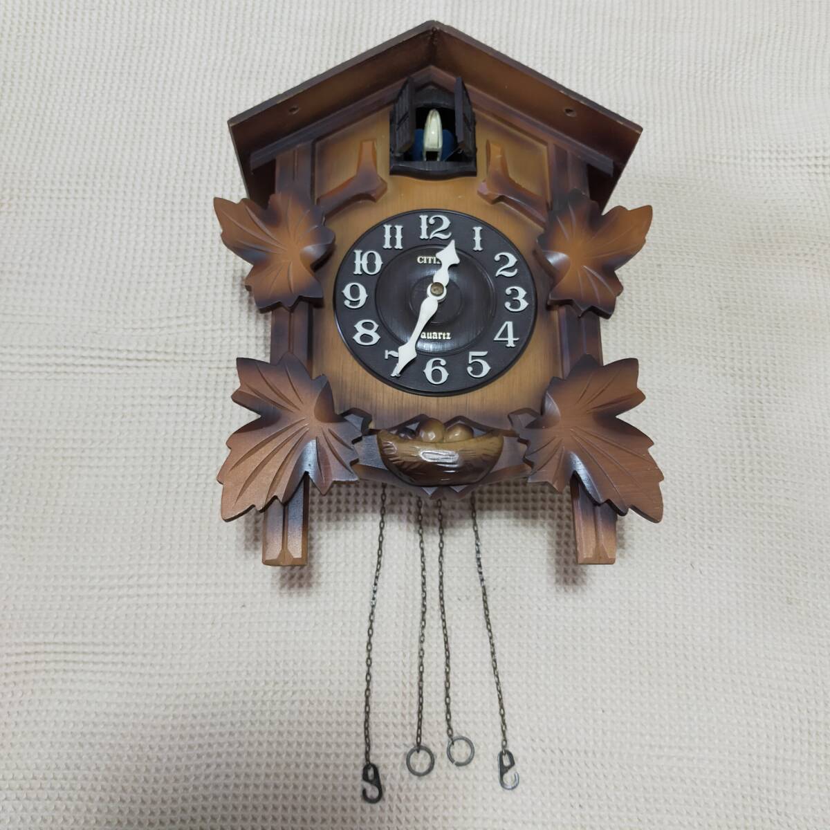 シチズン鳩時計 クオーツ式 ジャンク品の画像1