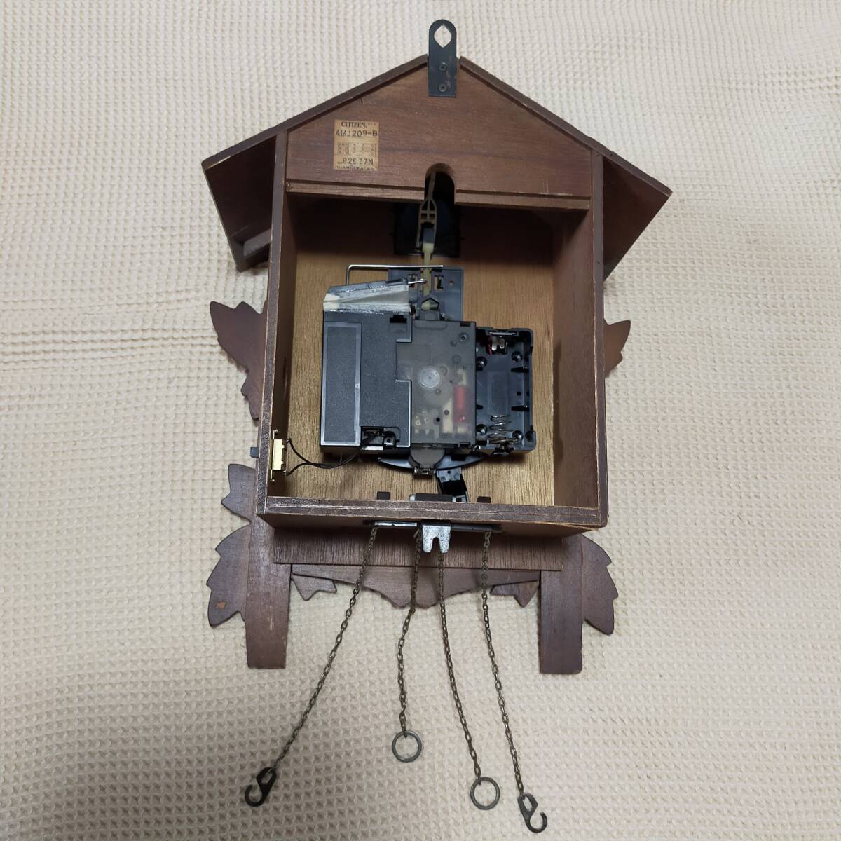 シチズン鳩時計 クオーツ式 ジャンク品の画像6