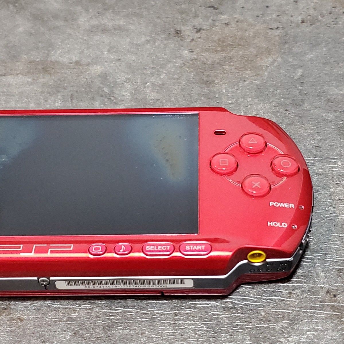 【ジャンク品】輸入版 SONY PSP-3006 ラディアントレッド ソフト付