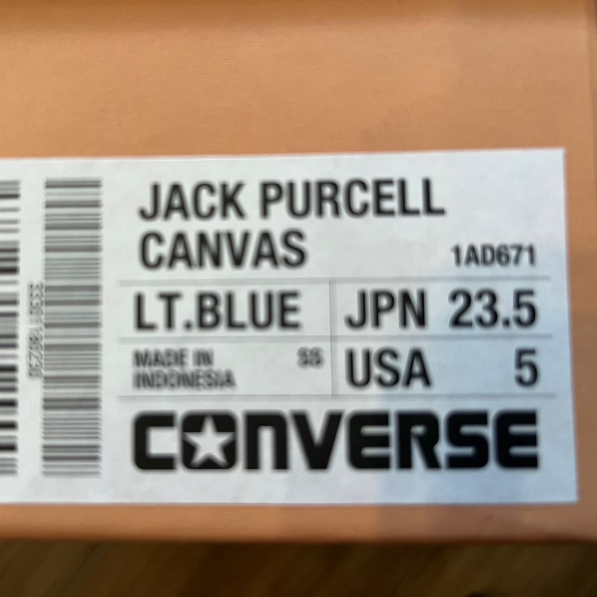 【新品】CONVERSE ADDICT JACK PURCELL CANVAS キャンバス スニーカー　LT.BLUE