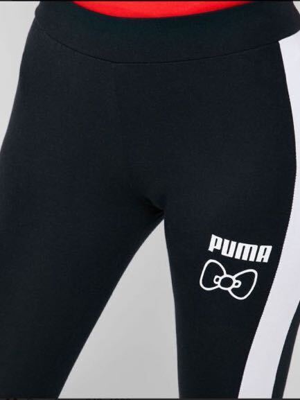 PUMA プーマ レディース レギンス ハローキティ キティーちゃん ブラック黒 サイズS 美品_画像2