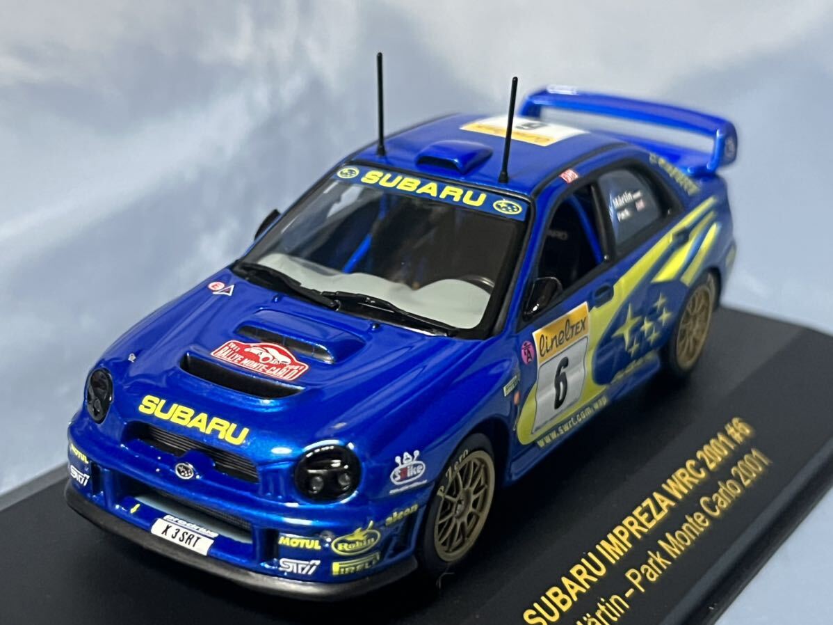  Ixo производства Subaru Impreza WRC 2001 год #6 Monte Carlo 1/43