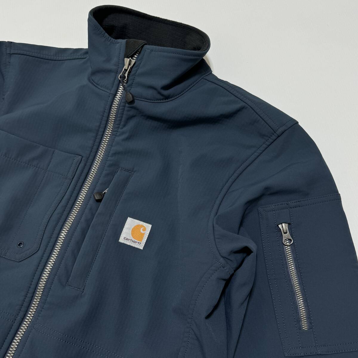 Carhartt カーハート 102703 Rough Cut Jacket ラフ カット ジャケット S ネイビー系 メンズ ストリート アウトドア 海外規格 24-0509_画像3