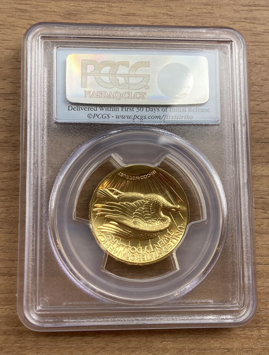 最高鑑定 【PCGS MS70PL First Strike】2009年 セントゴーデンス ウルトラハイレリーフ金貨 ダブルイーグル ゴールドコイン プルーフライク_画像5