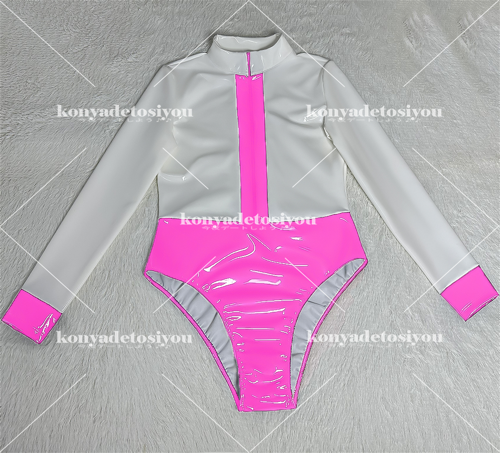 LJH24063 розовый L-XL супер глянец прекрасный ножек высокий ноги Leotard костюмированная игра RQ race queen спортивная форма can девушка маскарадный костюм Event костюм 