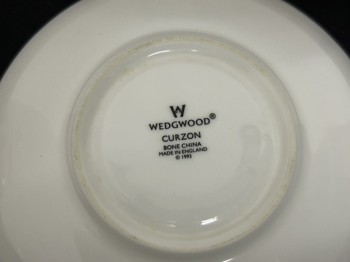 A1 WEDGWOOD ウェッジウッド CURZON カーゾン カップ＆ソーサー ブランド洋食器 現状品の画像6