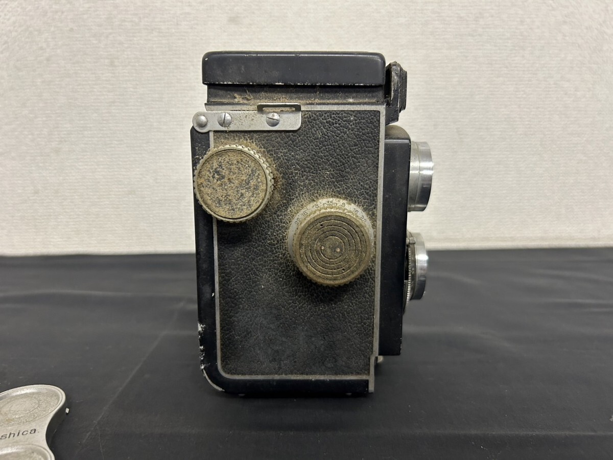 A2　Yashicaflex　ヤシカフレックス　二眼レフ　Yashimar 1:3.5 80㎜　フィルムカメラ　ヴィンテージ　現状品_画像6