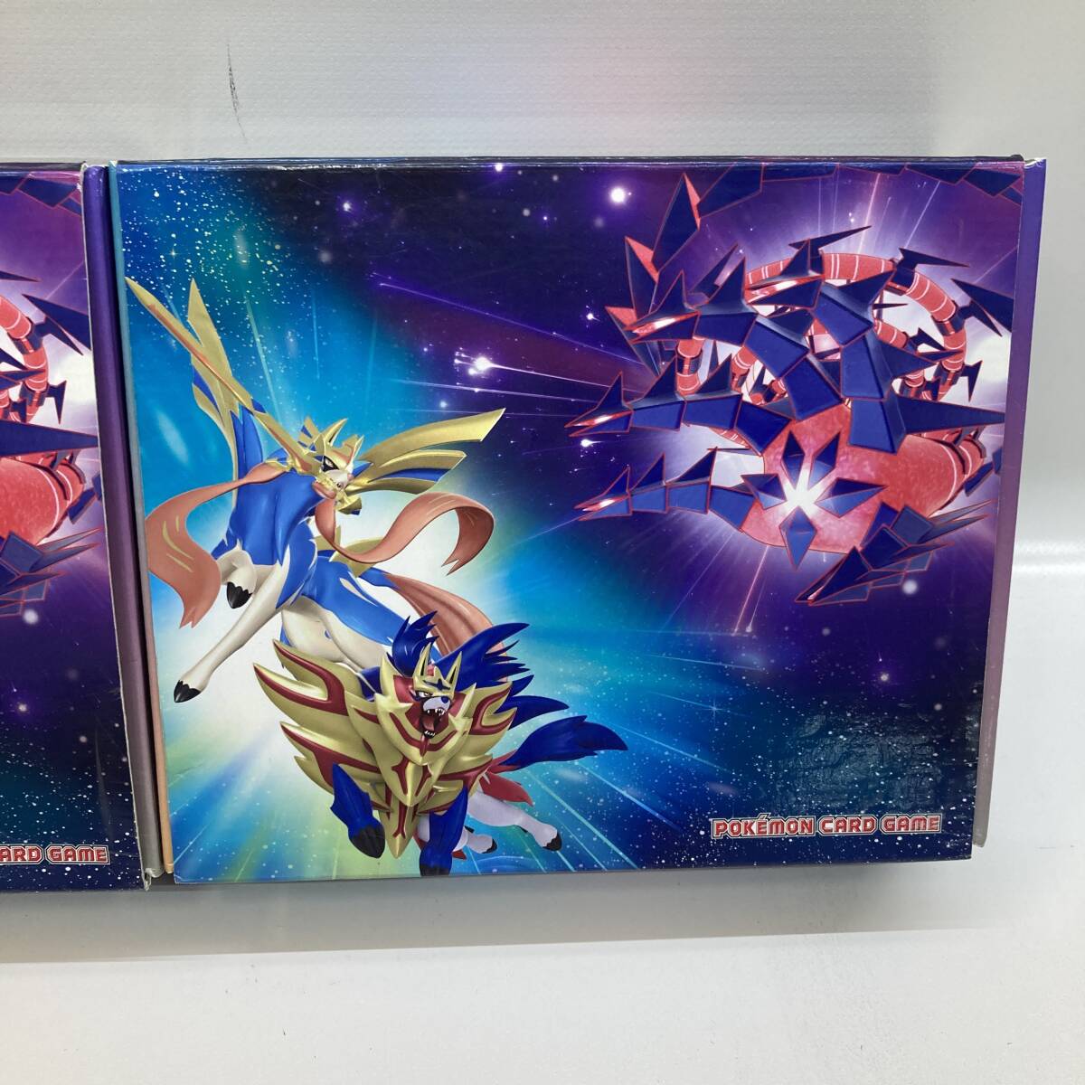 【1円～】ストレージボックス 3点セット ポケモンカード ザシアン ザマゼンタ ムゲンダイナ トレカ サプライ 収納BOX【中古品】の画像3