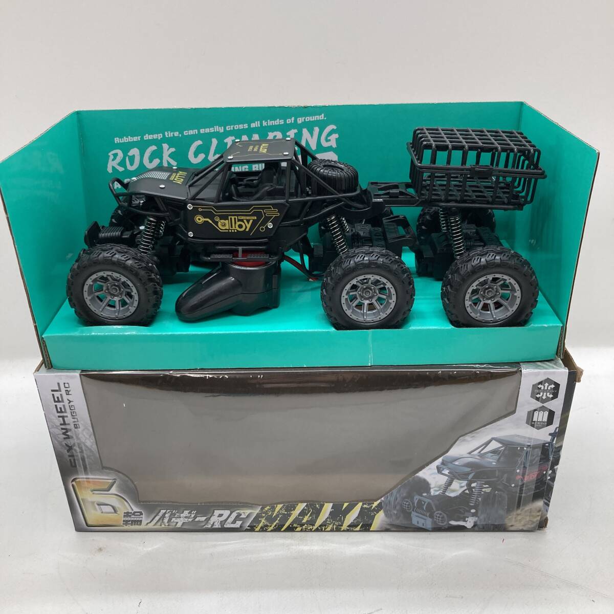 【1円～】BUGGY バギーRG ラジコンカー ブラック 6輪【中古品】の画像1