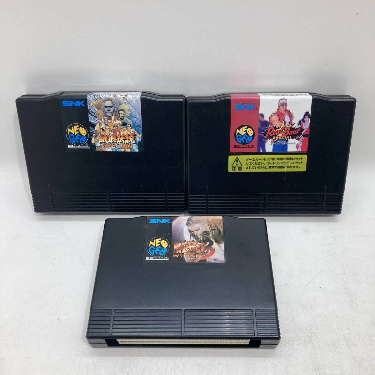 [1 jpy ~] Mega Drive game soft Fatal Fury 3li Alba uto special retro SNK Drive exclusive use 3ps.@ set sale [ secondhand goods ]