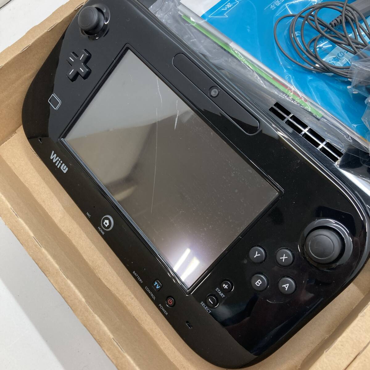 [1 jpy ~] Nintendo Wii U Family premium set 32GB Kuro game the first period ./ operation verification settled * lack of equipped [ secondhand goods ]