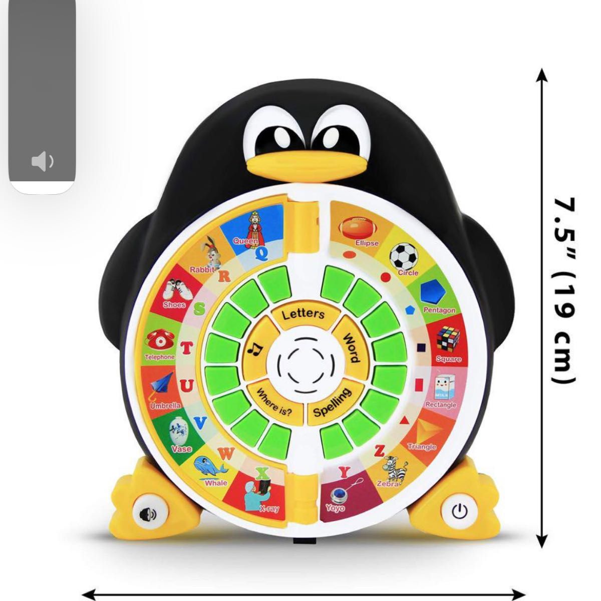 Boxiki 電子 学習 ゲーム ペンギ 歌 子供 ABC 教育 知育 玩具  おもちゃ