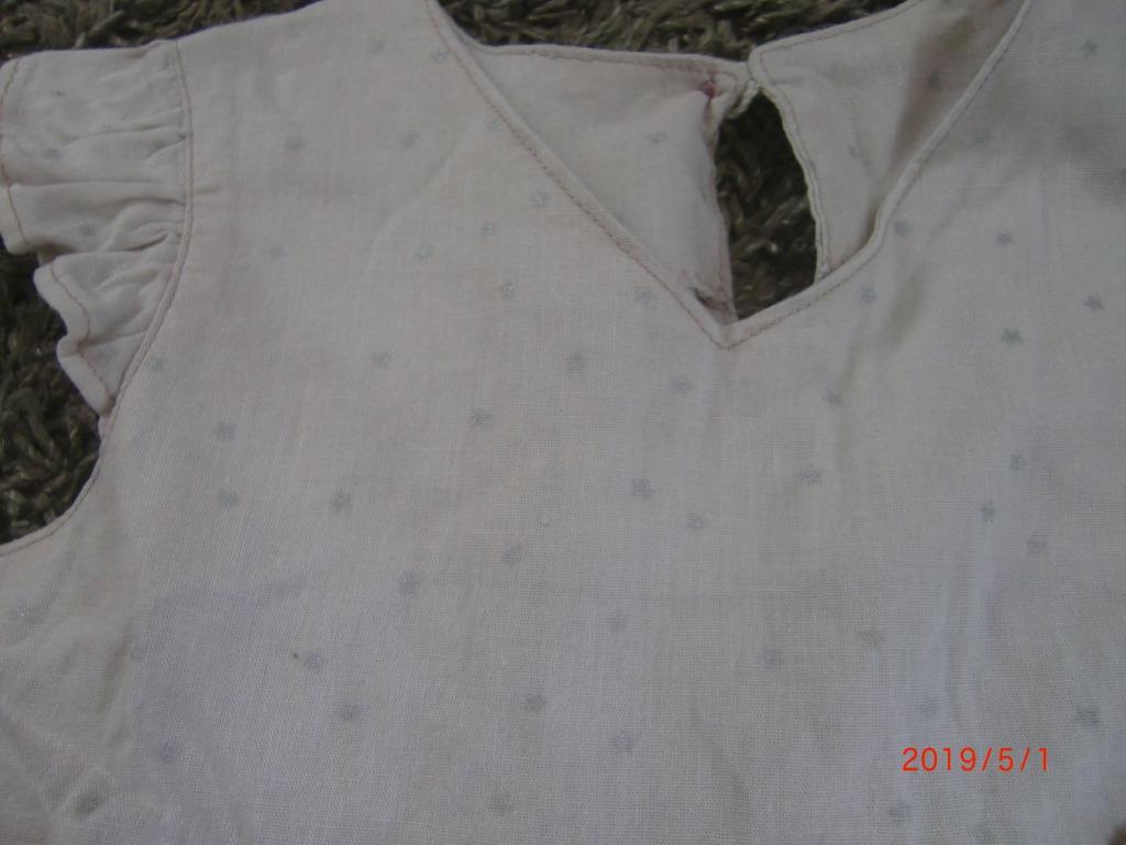 *check&stripe* check & stripe star. cotton flax hand made blouse tunic 