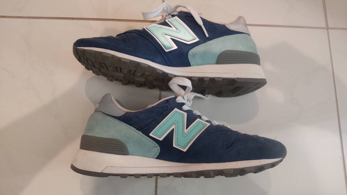 美品 ニューバランス New Balance M1300AU US8 26cm ブルー系 海外限定モデル M1400_画像5