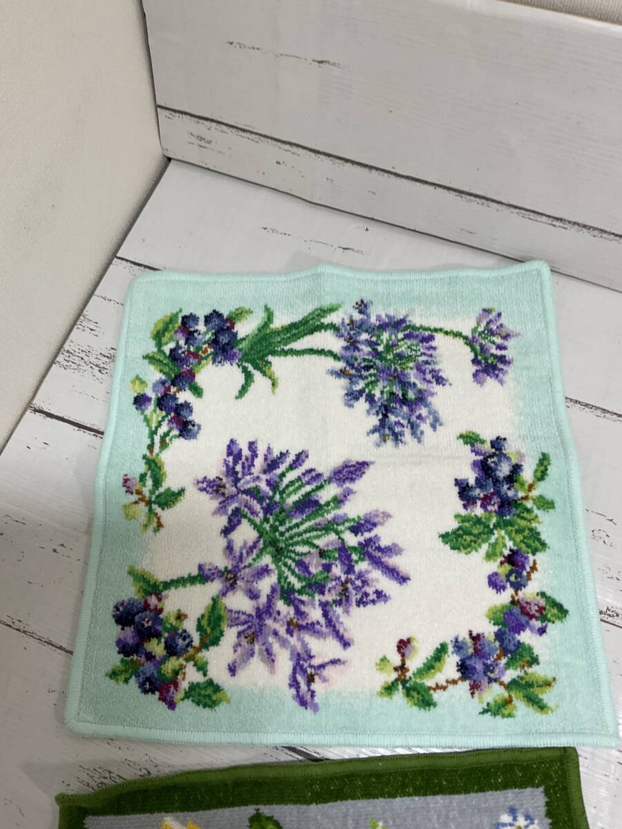 FEILER Feiler towel handkerchie light blue series green group 2 pieces set 