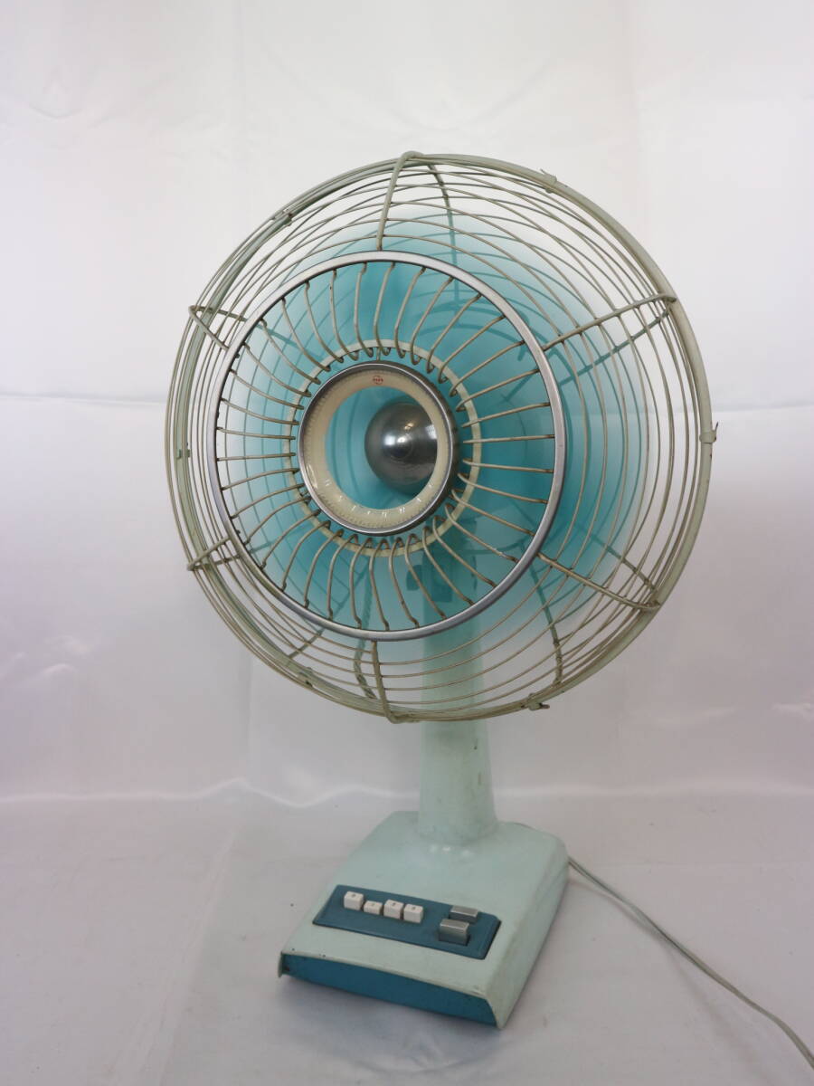 当時物【動作OK・訳アリ】National　扇風機　ナショナル　ELECTRICFAN　昭和レトロ レトロ家電 ヴィンテージ アンティーク 当時物 3枚刃_画像10