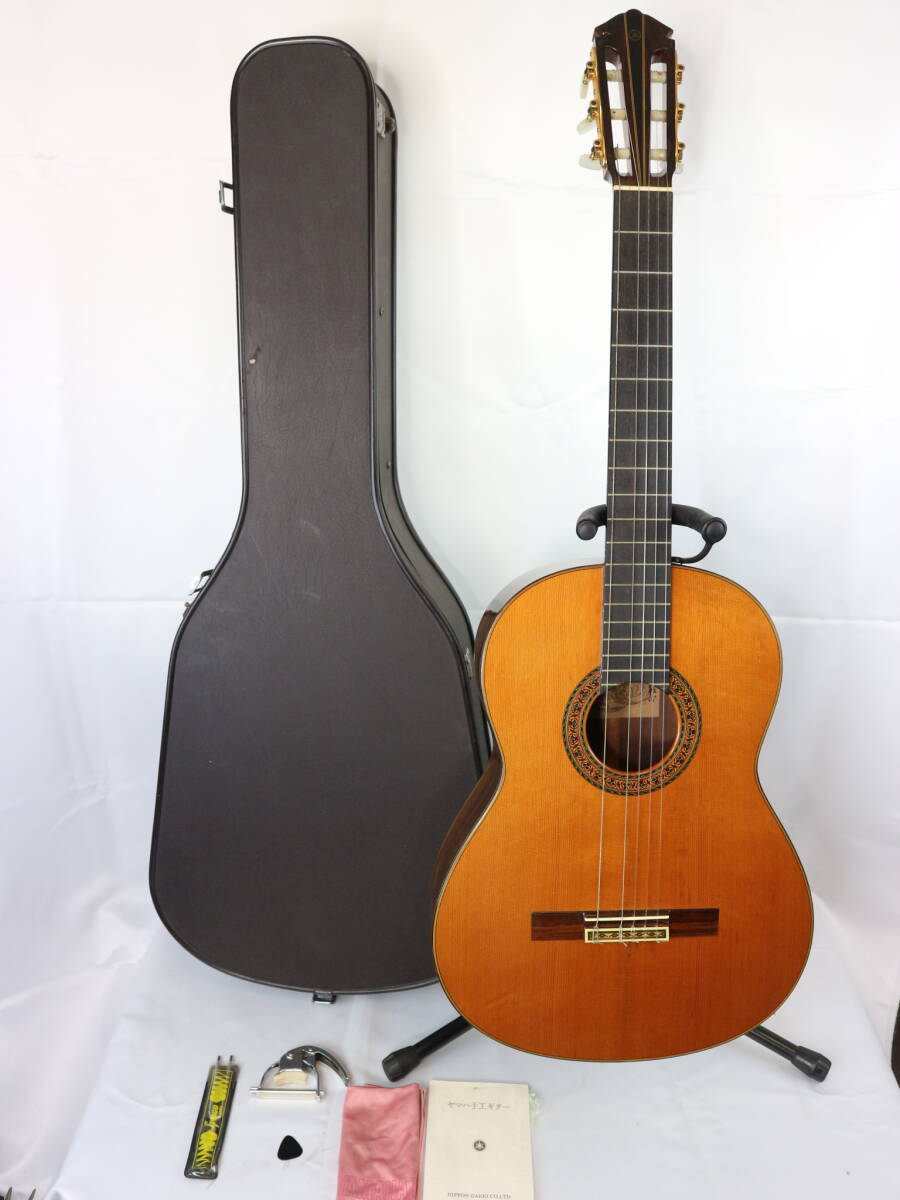 YAMAHA/ヤマハ ギター GC-15S HAND MADE 加藤俊郎 1975年 クラシックギター ハードケース付き 弦楽器 180サイズ_画像1