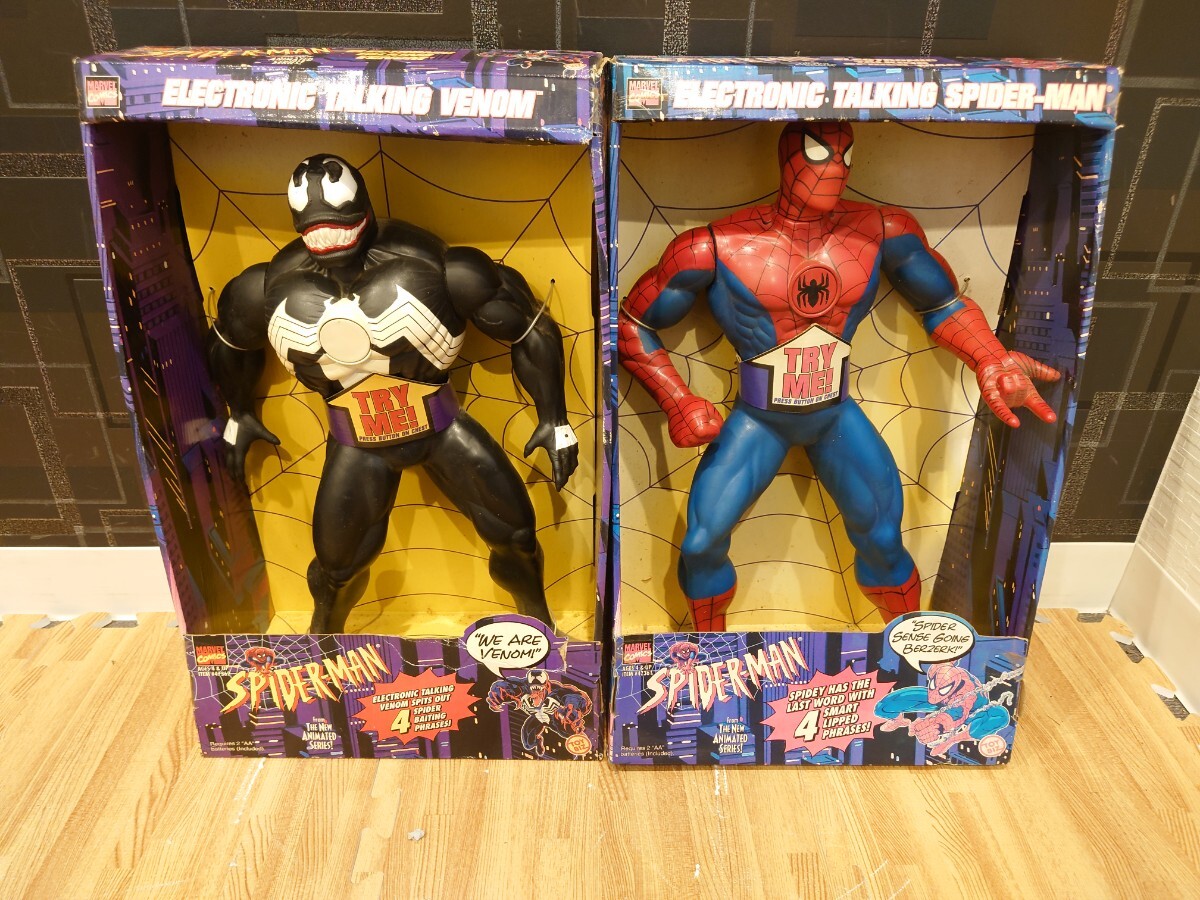 sr1234 009 abroad toy Spider-Man 2 body set venom doll figure toy abroad made toy present condition goods used MARVELma- bell 