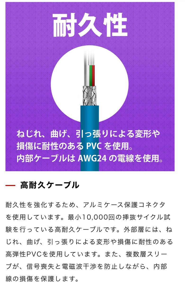 呪術廻戦 USB-C ケーブル 1m 釘崎野薔薇モデル