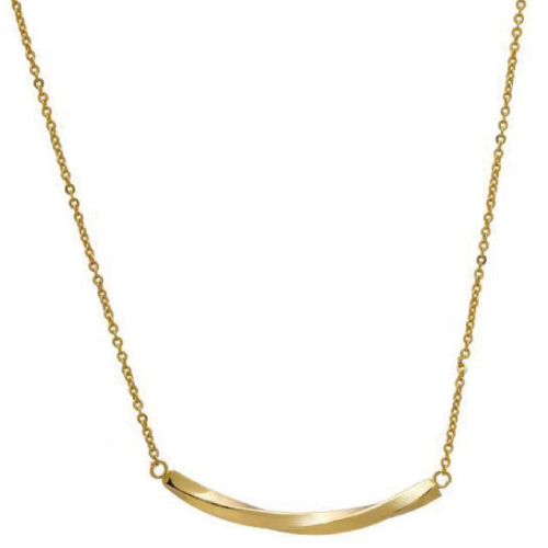 gold necklace 18k gp ゴールドバーネックレス 18金 鍍金 送料一律料金 30の画像5