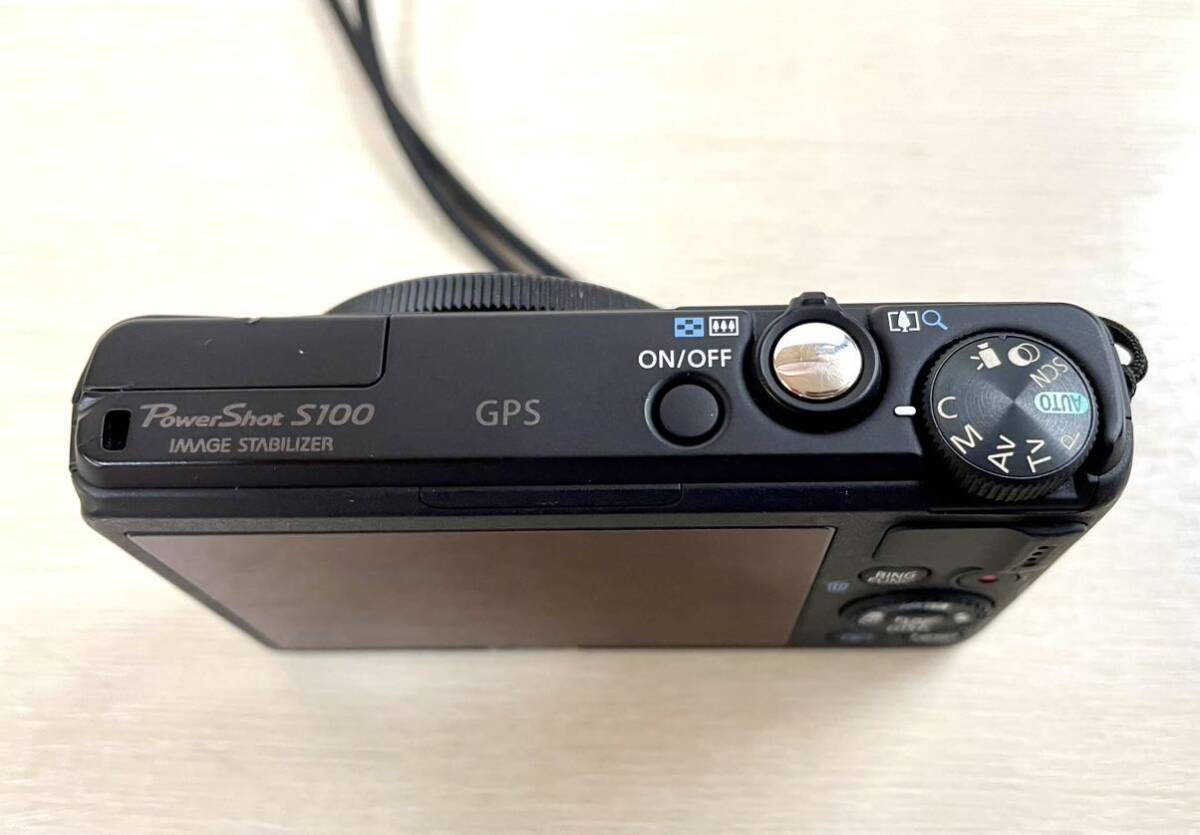 送料込　Canon Power Shot S100 キャノン パワーショットS100 ブラック デジカメ 実動品　バッテリー付　充電器付 ケース付_画像8