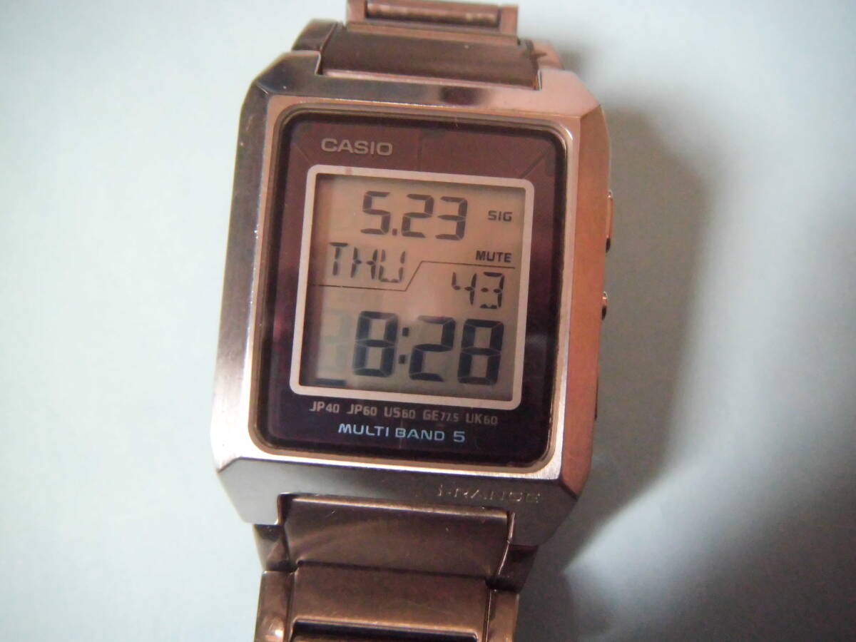 中古 ＣＡＳＩＯ　カシオ　腕時計　ｉ－ＲＡＮＧＥ　ＩＲＷ－Ｍ２００　稼働品　軽量タイプ　ベルト チタン製　格安即決！_画像7