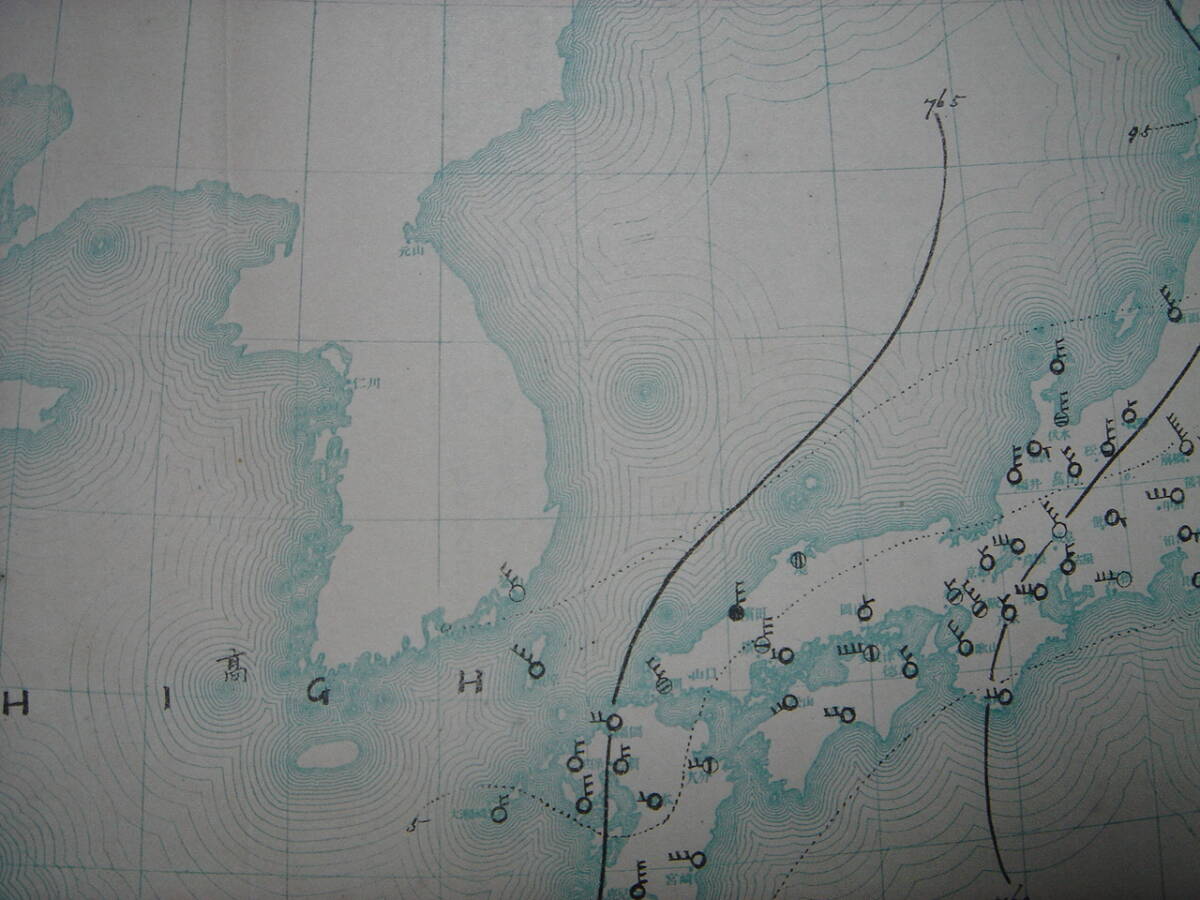 戦前 中央気象台発行大判天気図 明治33年1-3月期90枚一括■韓国朝鮮台湾中国支那満州天気予報データ大量■釜山仁川元山竹島鬱陵島台北の画像9