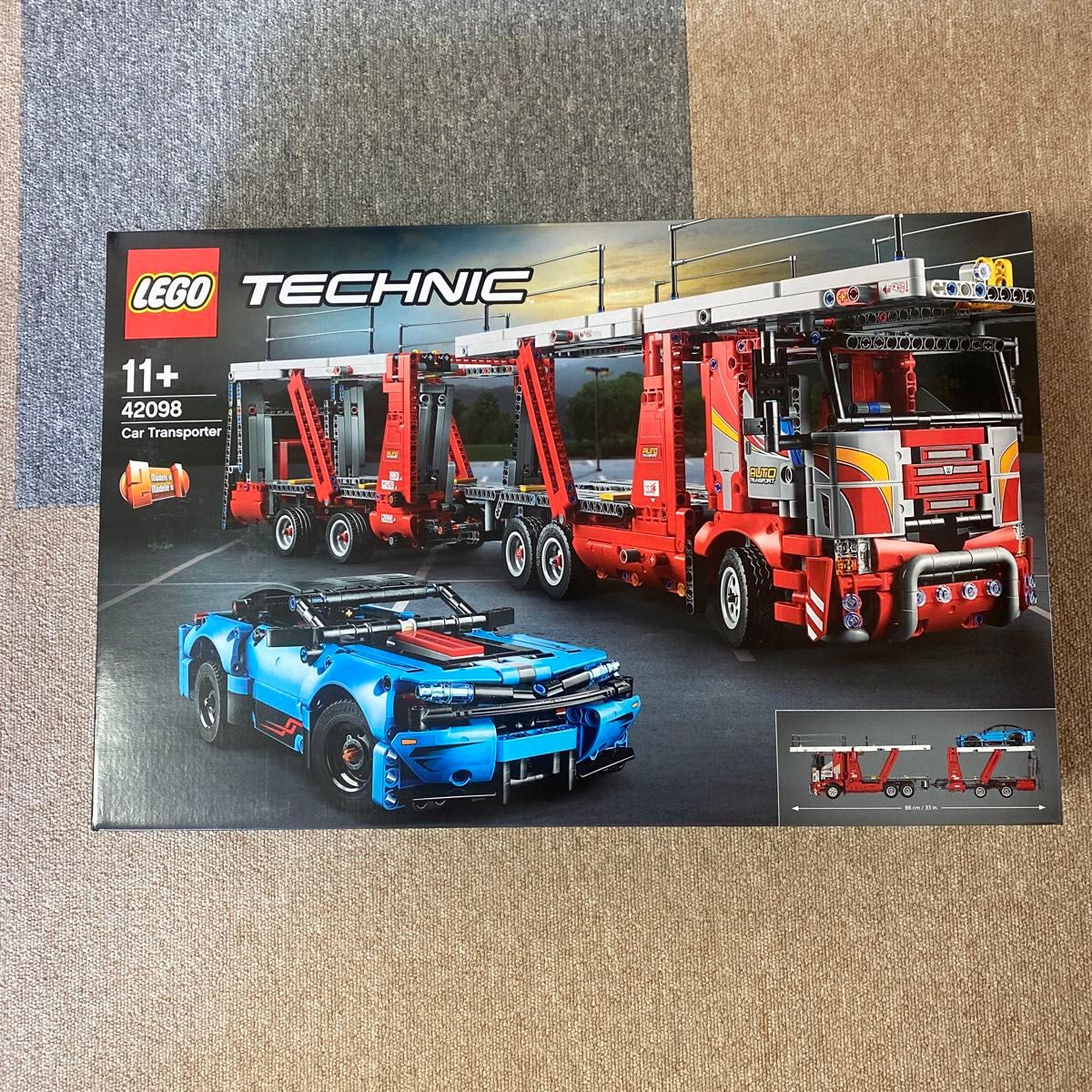 レゴ(LEGO) テクニック 車両輸送車 42098 車とカーキャリアのセットです