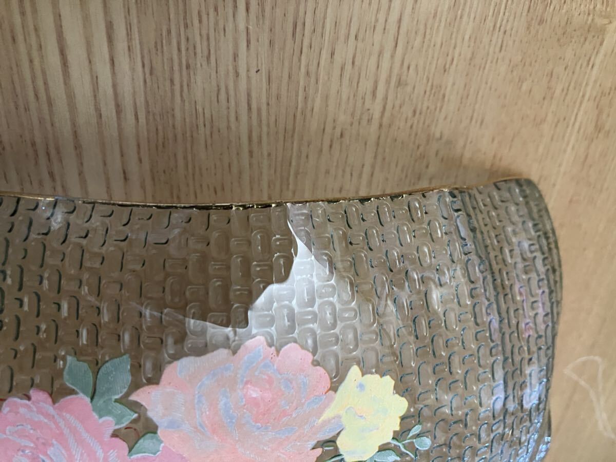 メ4219 昭和のフルーツガラス皿と 川村硝子工芸　ニューフローレンスグラス_画像6