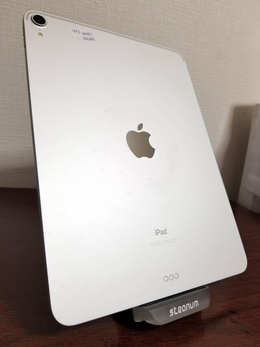 493 iPad Pro 11インチ 2018年モデル A12◆64GB◆RAM4GB Silver バッテリー89％ A1980 Wi-Fiモデル Apple iphone タブレット _画像5