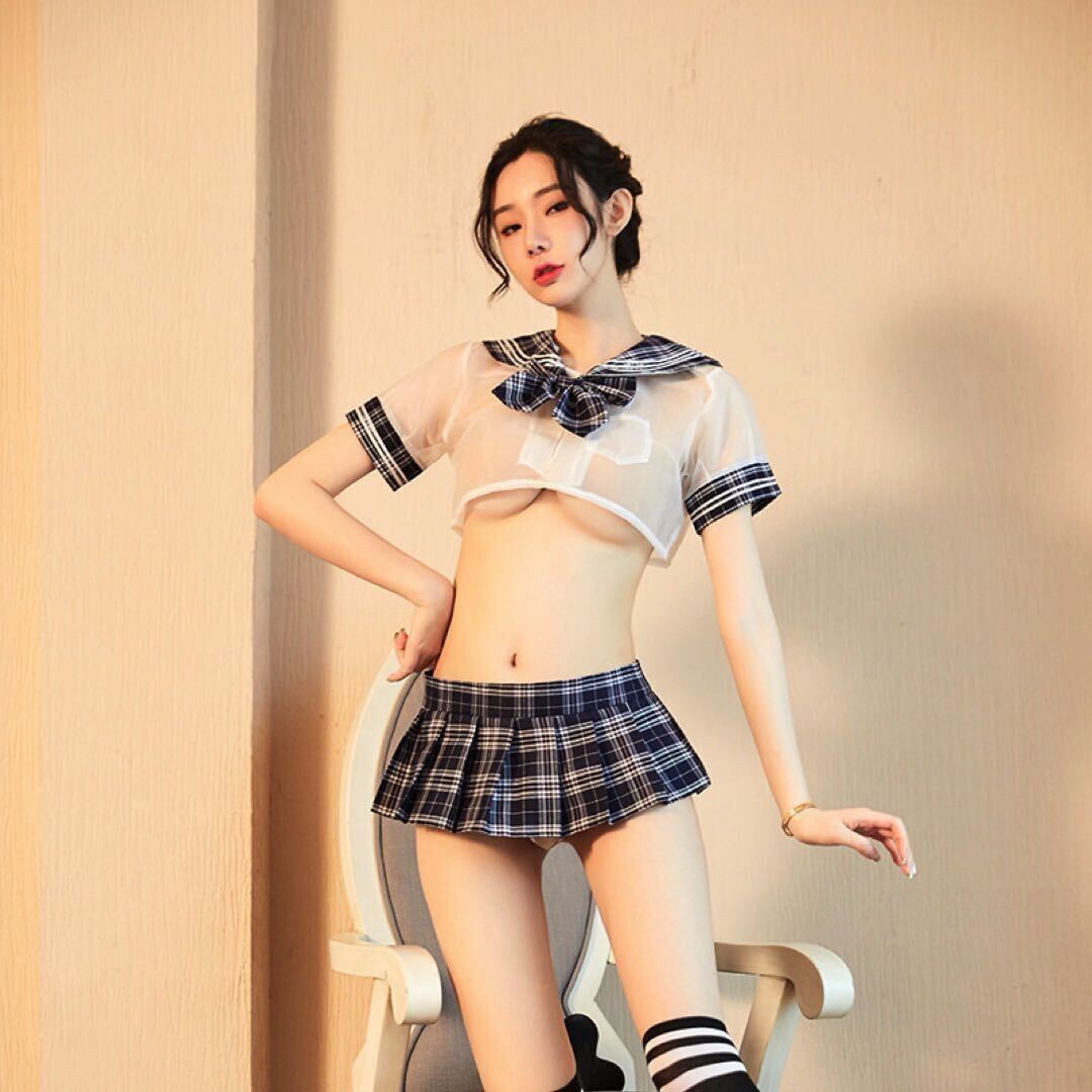 セーラー服 セクシー 少女 学生制服 コスプレ JK レディース 衣装 ミニスカート 1540