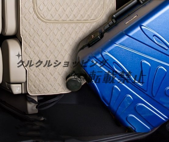 トヨタ アルファード ヴェルファイア 30系 3列目シート キックガード PU革 席汚れ保護 バック キックマット_画像3