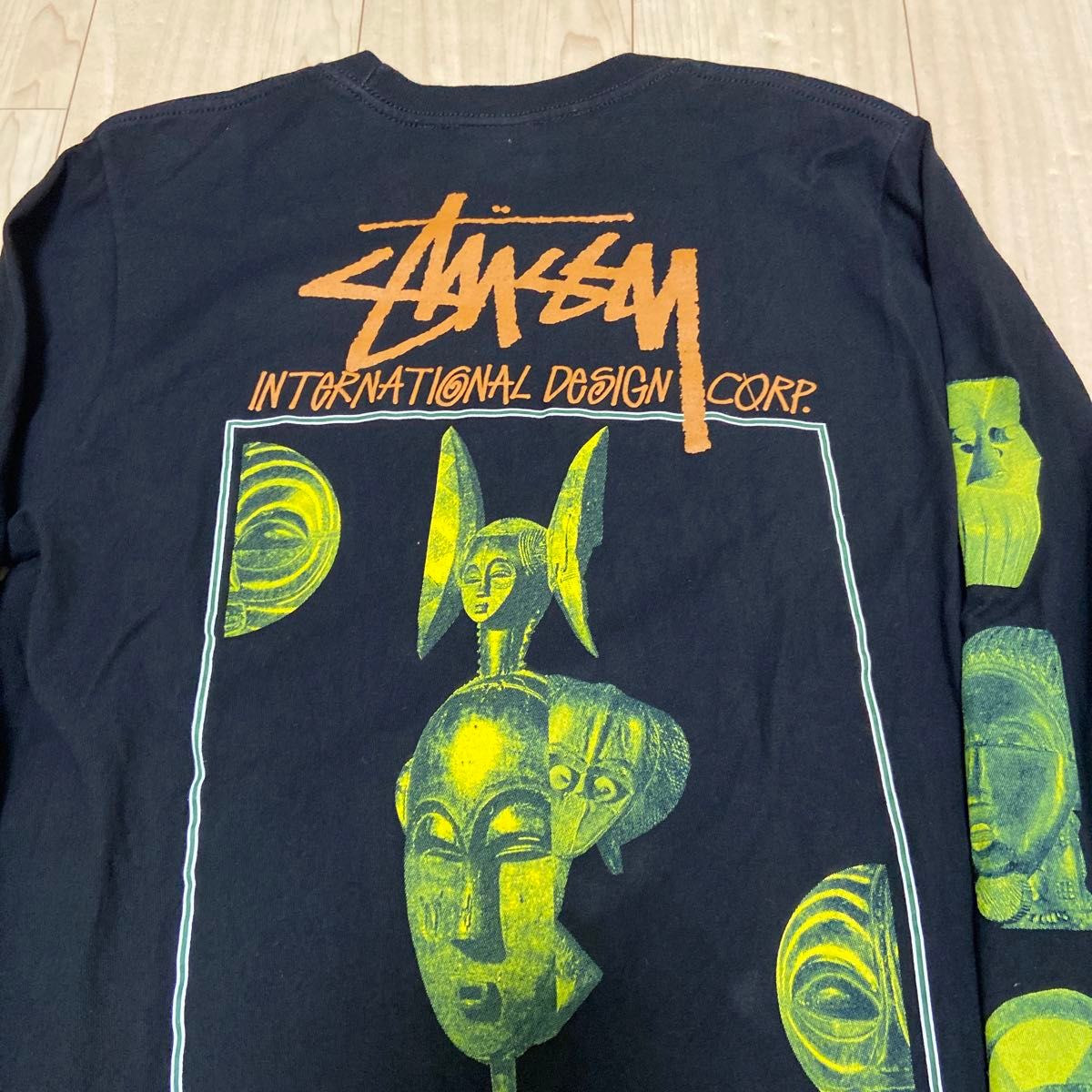 STUSSY Masked Tee メンズ　ロンT Sサイズ　ブラック