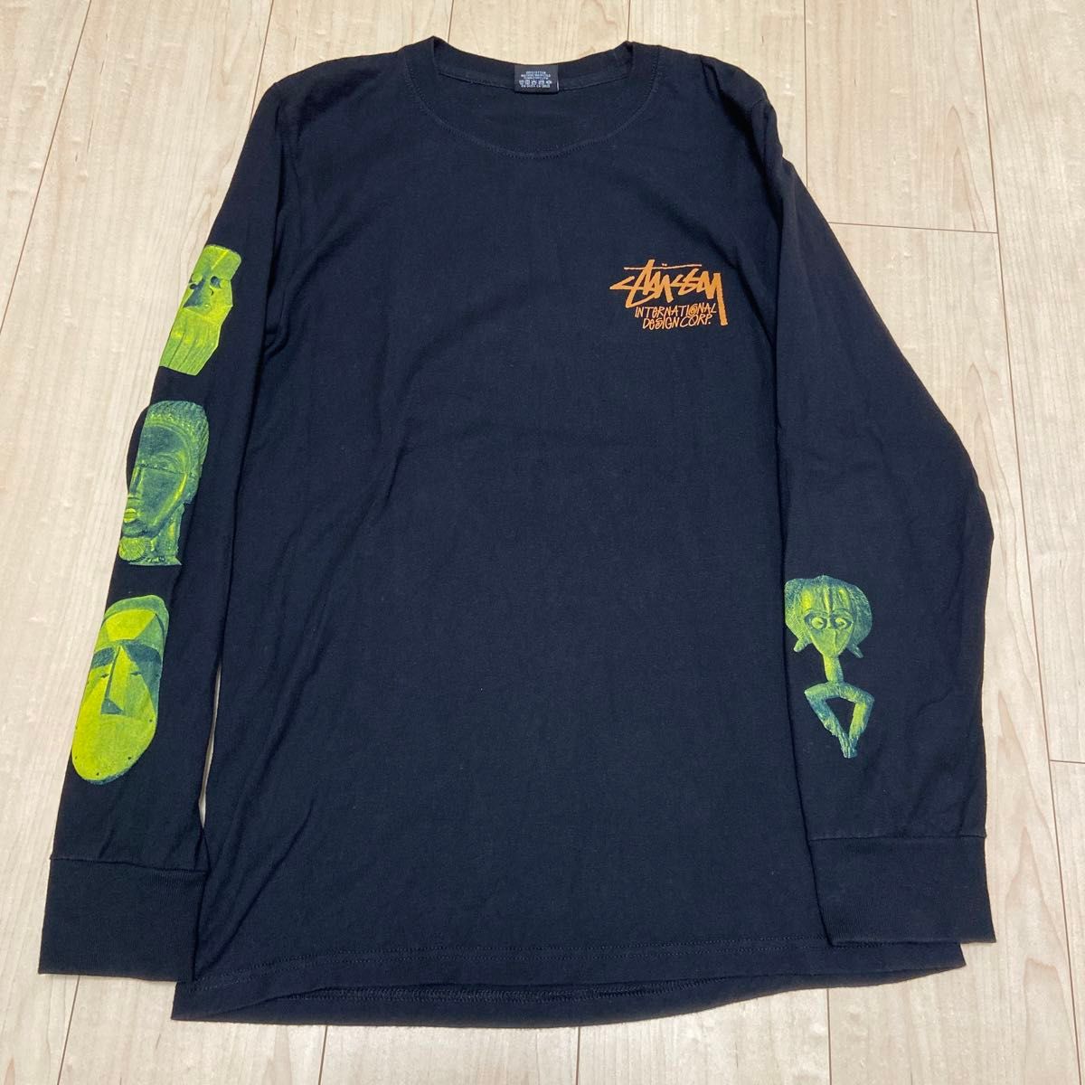 STUSSY Masked Tee メンズ　ロンT Sサイズ　ブラック