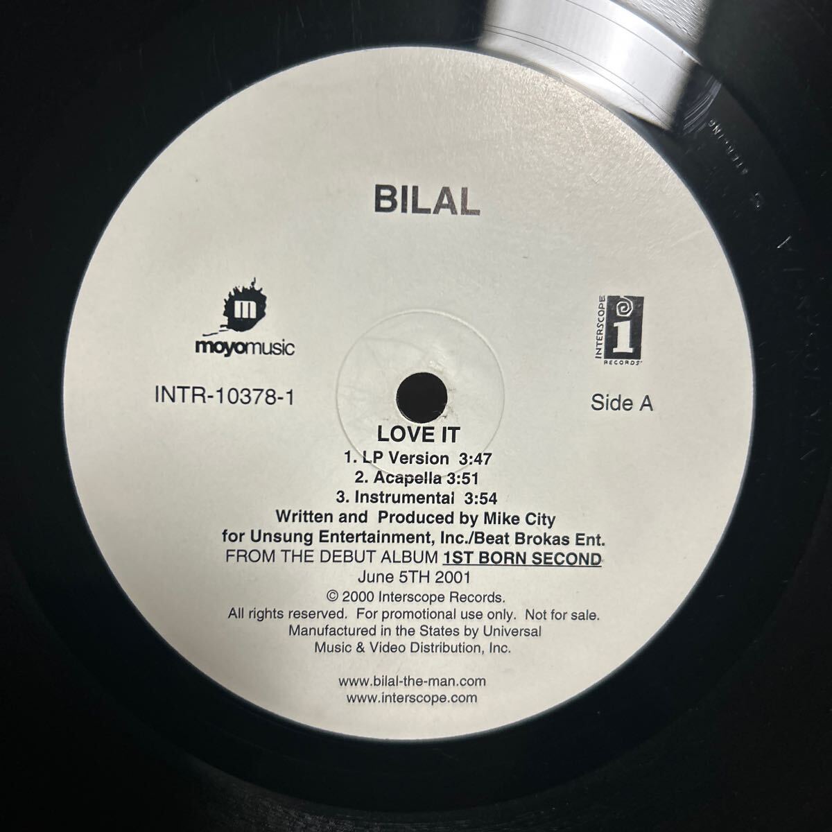 BILAL / LOVE IT / LP レコード_画像4