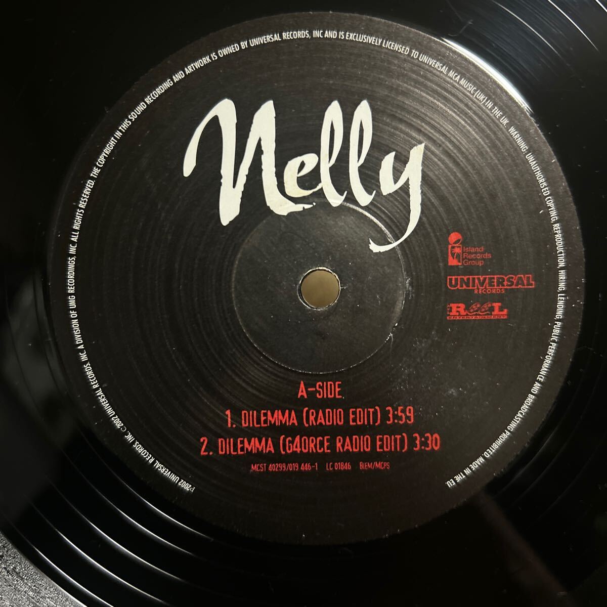 Nelly / Dilemma featuring Kelly Rowland ネリー ジレンマ ケリーローランド / LP レコード_画像3